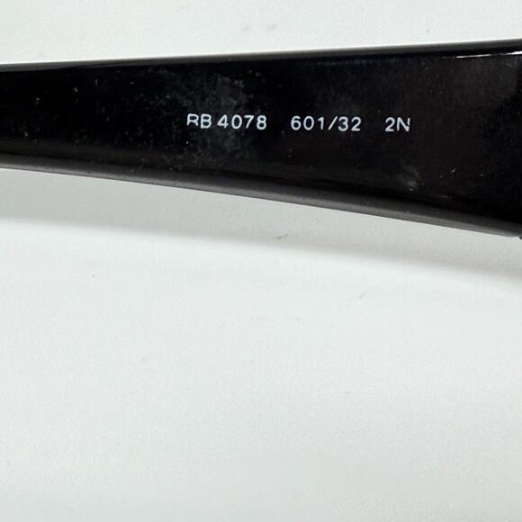 Ray-Ban RB4078 601/32 Sunglasses Frames Only Polished Black Made in Italy H18603 - Picture 5 of 7